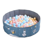 Limitlessfunn Foldable Double Layer Oxford Cloth Kids Ball Pit, Play Ball Pool With Storage Bag (Balls Not Included) Playpen For Baby Toddlers (32 Inch, Small, Cosmos)