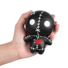 Anboor 4.7" Voodoo Dolls Squishies Cute Ghost Doll Stress Relief Kawaii Soft Slow Rising Squeeze Toys For Kids Adults Gift Idea Stress Relief Kid'S Toys