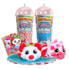 Cutetitos Carnivalitos Babitos 39154, Surprise Stuffed Animals, Cute Plush Surprise Toys For Girls And Boys, Collectable Plush Toys, Cuddly Toys From Wave 1, 5 Inch Soft Toy For Girls And Boys Aged 3+