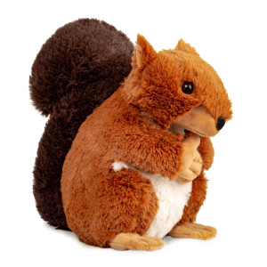 Weigedu Plush Squirrel Stuffed Animal Huggable Furry Squirrel Toy For Kids Birthday Boys Girls Babies Bedtime Gift 9.5