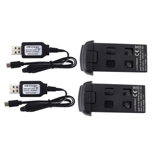 Sea Jump Accessories For Sp500 S166 S167 Folding Quadcopter Spare Parts Rc Drone 7.4V 1000Mah 2Pcs Li Battery With 2Pcs Usb Charging Cable