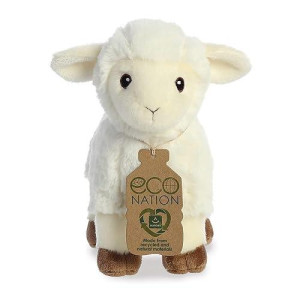 Aurora, 35040, Eco Nation Lamb 8In, Soft Toy, White