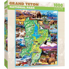 Masterpieces 1000 Piece Jigsaw Puzzle For Adults, Family, Or Kids - Grand Teton National Park - 19.25"X26.75"