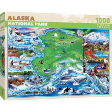 Masterpieces 1000 Piece Jigsaw Puzzle For Adults, Family, Or Kids - Alaska National Park - 19.25"X26.75"