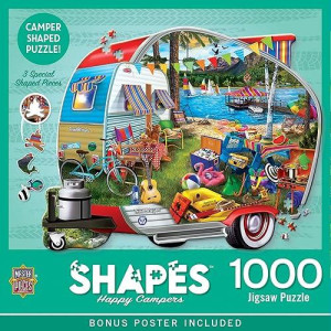 Masterpieces 1000 Piece Jigsaw Puzzle for Adults, Family, Or Kids - Happy campers - 2555x 2042