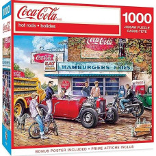 Masterpieces 1000 Piece Jigsaw Puzzle For Adults And Families - Coca-Cola Hot Rods - 19.25"X26.75"