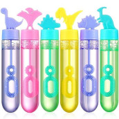 24 Pcs Dinosaur Bubble Wands,Mini Bubble Wands Party Favors For Themed Birthday,Outdoors Activity,Summer Party,Easter,Bubble Blower Toy For Boys Girls And Kids