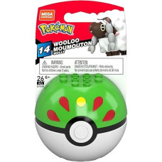 Mega Construx Pokemon Wooloo Poke Ball Building Set