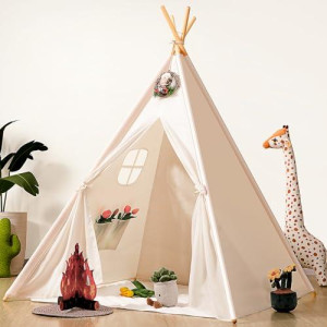 Kids Teepee Tent For Kids,Kids Play Tent For Girls & Boys, Gifts Playhouse For Kids Indoor Outdoor Games, Kids Toys House For Baby (Teepee Tent For Kids)