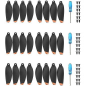 (24 Pcs) Mavic Mini 2/Mini 2 Se/Mini Se/Mini 4K Propellers Compatible With Dji Mini 2/Mini Se/Mini 2 Se/Mini 4K Drone Replacement Low-Noise And Quick-Release Blades Props Accessories (Orange)