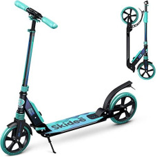 Skidee Scooter For Adults And Teens - Adjustable Height, Kids, Folding Scooter, Large Sturdy Wheels For Smooth Ride, Lightweight, Durable, Anti-Shock Suspension, Outdoor Toys, Up To 220 Lbs