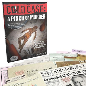 Think Fun cold case: A Pinch of Murder - A Murder Mystery game in a Box for Ages 14 and Up