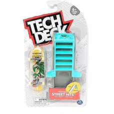 Tech Deck Street Hits 2021 Series Finesse Skateboards Sonic Jet The Hawk Complete Fingerboard And Slide Obstacle