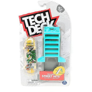 Tech Deck Street Hits 2021 Series Finesse Skateboards Sonic Jet The Hawk Complete Fingerboard And Slide Obstacle