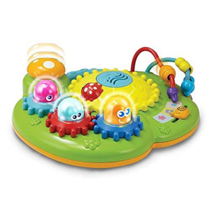Kiddolab Activity Center Fun Ride Garden - Press & Play Sensory Toy With Sounds Effects & Music - Baby Learning Toys With Pop Up Lights & Gears - Birthday Gift For Babies Ages 6 Months Old & Up