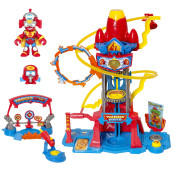 Superthings Training Tower - Training Tower With Lights And Sound, 1 Superthing And 1 Exclusive Kazoom Kid. 3 Training Areas For Learning To Fly, Shoot And Fight.