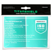 TitanShield (150 SleevesTurquoise Standard Size Board game Trading card Sleeves Deck Protector for MTg, Dropmix