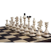 The Bevana, Sleek Wooden Chess Set, Elegant Polished Pieces, Chess Board And Chess Piece Storage