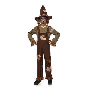 Seeing Red Evil Scarecrow Includes Shirt, Overalls, Mask, Hat (Small/Medium)