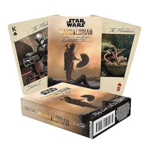 Aquarius Star Wars Playing Cards - Art Of The Mandalorian Themed Deck Of Cards For Your Favorite Card Games - Officially Licensed Star Wars Merchandise & Collectibles