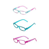American Fashion World Doll Multicolored Rectangle Glasses For 18-Inch Dolls | 3 Pairs | Premium Quality & Trendy Design | Dolls Accessories For Popular Brands