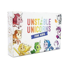 Unstable Games - Unstable Unicorns For Kids Edition Base Game - A Strategic Card Game For Kids!