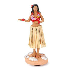 Bcsmyer Dancing Hula Girl Dashboard Bobbleheads For Driver Dashboard Decorations Collection Figurines Gifts For Home Decoration Mini Size Doll Hula Dancer 4.72" High