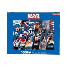 Aquarius Marvel Captain America (1000 Piece Jigsaw Puzzle) - Glare Free - Precision Fit - Officially Licensed Marvel Merchandise & Collectibles - 20 X 28 Inches