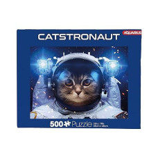 Aquarius Catstronaut Puzzle (500 Piece Jigsaw Puzzle) - Funny Gift For Cat Lovers - Glare Free - Precision Fit - 14X19 Inches