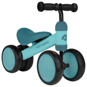 Retrospec Cricket Baby Walker Balance Bike With 4 Wheels For Ages 12-24 Months - Toddler Bicycle Toy For 1 Year Old�S - Ride On Toys For Boys & Girls