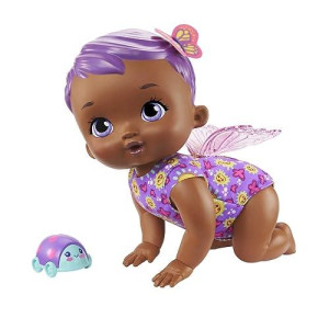 My garden Baby giggle & crawl Baby Butterfly Doll (30-cm 12-in), 20 Sounds and Fluttering Wings, great gift for Kids Ages 2Y+