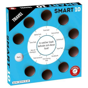 Piatnik 7193 7193 Smart Expansion 100 New Questions - 1000 Answer Options | Playable With The Original Game Family Edition, Smart 10 Additional Questions Travel