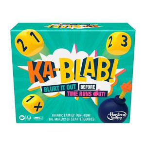 Monopoly Ka-Blab! Game For Families, Teens And Children Aged 10 And Up, Family-Friendly Party Game For 2-6 Players