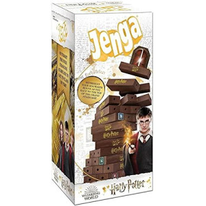 Usaopoly Jenga Harry Potter Build The Grand Staircase Of Hogwarts To Reach The Classroom Based On Harry Potter Film Franchise Collectible Jenga Game Unique Gameplay With Custom Dice