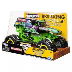 Monster Jam, Official Grave Digger Breaking World Records Die-Cast Monster Truck, 1:24 Scale