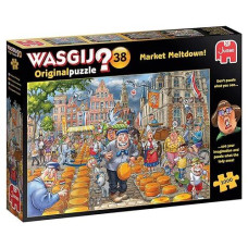 Jumbo, Wasgij, Original 38 - Market Meltdown!, Unique Collectable Jigsaw Puzzle For Adults, 1,000 Piece