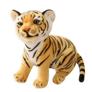 Tigers Plush Toy Stuffed Animal Plush Cat - By Tiger Tale Toys Cute Lifelike Tiger Stuffed Animals Animals Kids Toy Gift For Boy Baby Hug Tiger - Lifelike Stuffed Animal (11.8 In, Yellow Tiger)