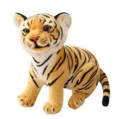Gudves Tigers Plush Toy Stuffed Animal Plush Cat - By Tiger Tale Toys Cute Lifelike Tiger Stuffed Animals Animals Kids Toy Gift For Boy Baby Hug Tiger - Lifelike Stuffed Animal (9.8 In, Yellow Tiger)