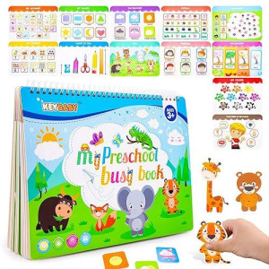 Busy Book For Toddlers Montessori Toys For 1 2 3 4 Year Old, Preschool Learning Activities Binder Montessori Toys For Toddlers, Quiet Books For Toddlers Travel, Birthday Gifts For 1 2 3 4 Boys& Girls