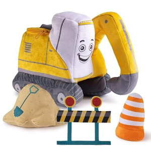 Talking Excavator Plush Toy Set Includes 3 Construction Items Plush Construction Stuffed Toy Excavator Toy Truck Plush Stuffed Construction Truck