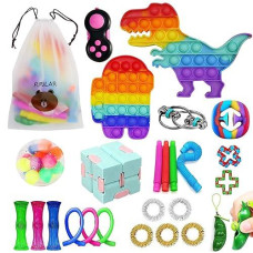 Kidoer Fidget Toys Set Fidget Pack Sensory Toys For Kids And Adults, Stress Relief And Anti-Anxiety Autistic Adhd Toy Set