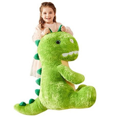 Ikasa Large Dinosaur Stuffed Animal Plush Toy,Giant Dinosaur Cute 23" Jumbo Soft Toys,Huge Big Size Fluffy Plushy Fat Plushie,Gifts For Kids
