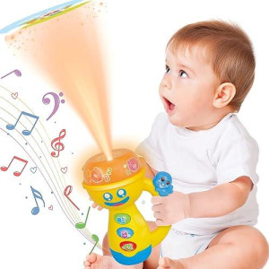 Histoye Kids Musical Flashlight Toys For Toddler Night Light Projector Toys For Baby Boy Girl 12-18 Months Pacify Flashlight Baby Toys With Lights And Music Toy Gifts For 1 2 3 4 Year Old Girl Boy