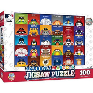 Masterpieces Mlb1050: Mlb Mascots 100Pc Puzzle