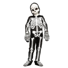 Spooktacular Creations Fierce 3D Skeleton Costume Set For Kids Halloween Dress Up, Role-Play, Carnival Cosplay-3T(3-4Yr)