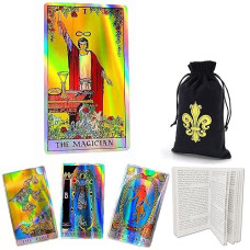 Tarot Deck Holographic Card Family Party Playing Cards For Adults And Children Funny Divination Card