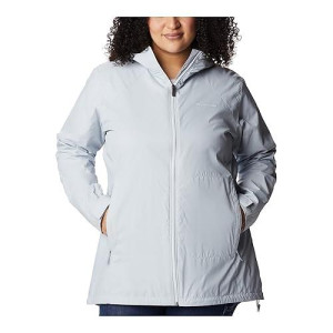 columbia Womens Switchback Lined Long Jacket, cirrus grey, XX-Large