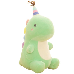 Vhyhcy Stuffed Animal Plush Toys, Cute Dinosaur Toy, Soft Dino Plushies For Kids Plush Doll Gifts For Boys Girls (Green, 13.8 Inch)