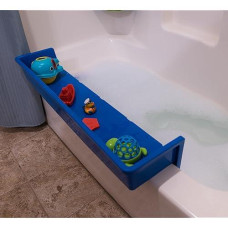 Tub Topper� Bathtub Splash Guard Play Shelf Area -Toy Tray Caddy Holder Storage -Suction Cups Attach To Bath Tub -No Mess Water Spill In Bathroom -Fun For Toddlers Kids Baby