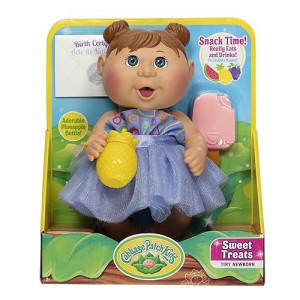 Cabbage Patch Kids Deluxe 9-Inch Tiny Newborn Doll - Drink & Wet, Pink Popsicle, Pineapple Bottle, Removable Diaper